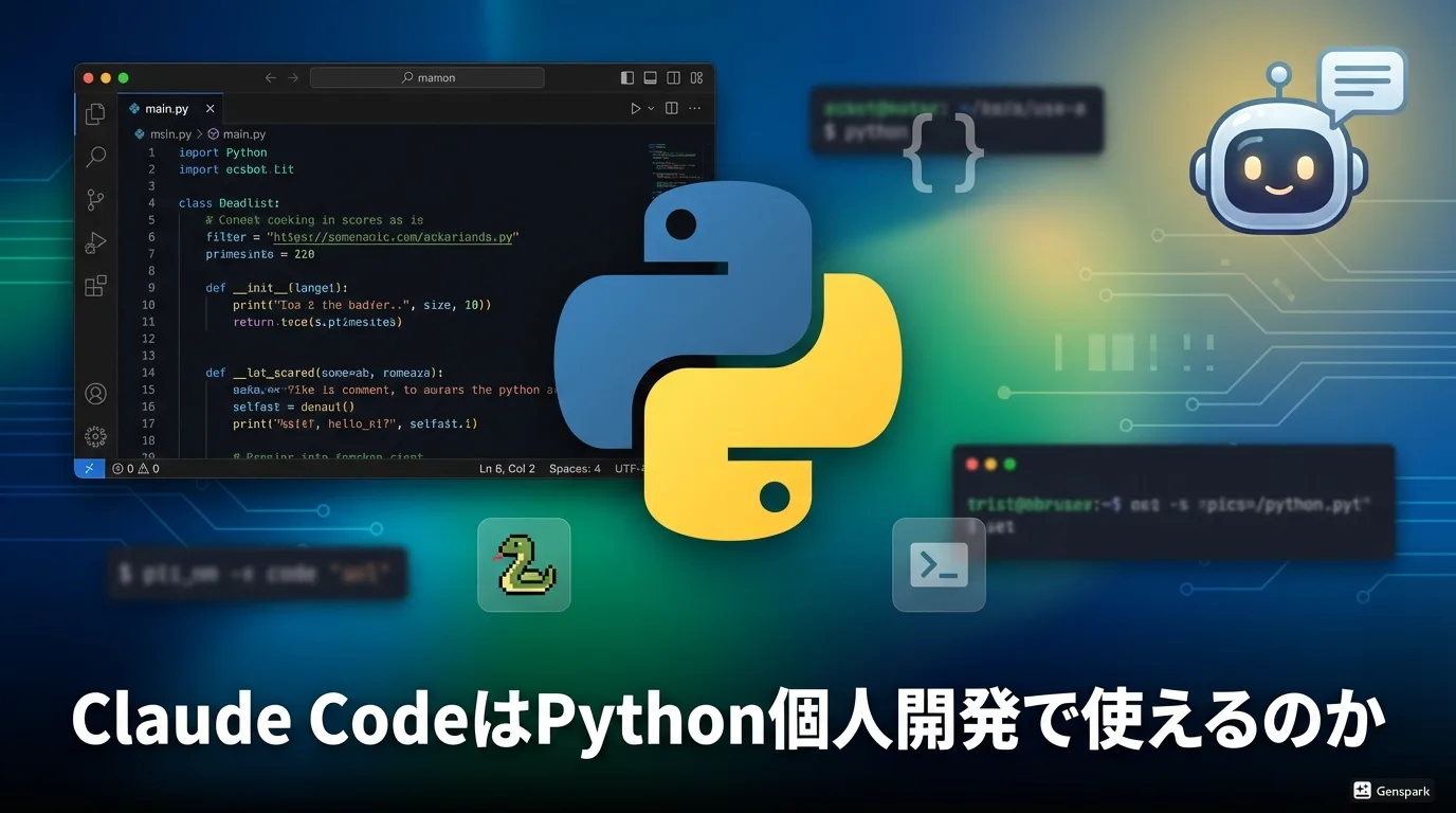 Claude CodeはPython個人開発で使えるのか